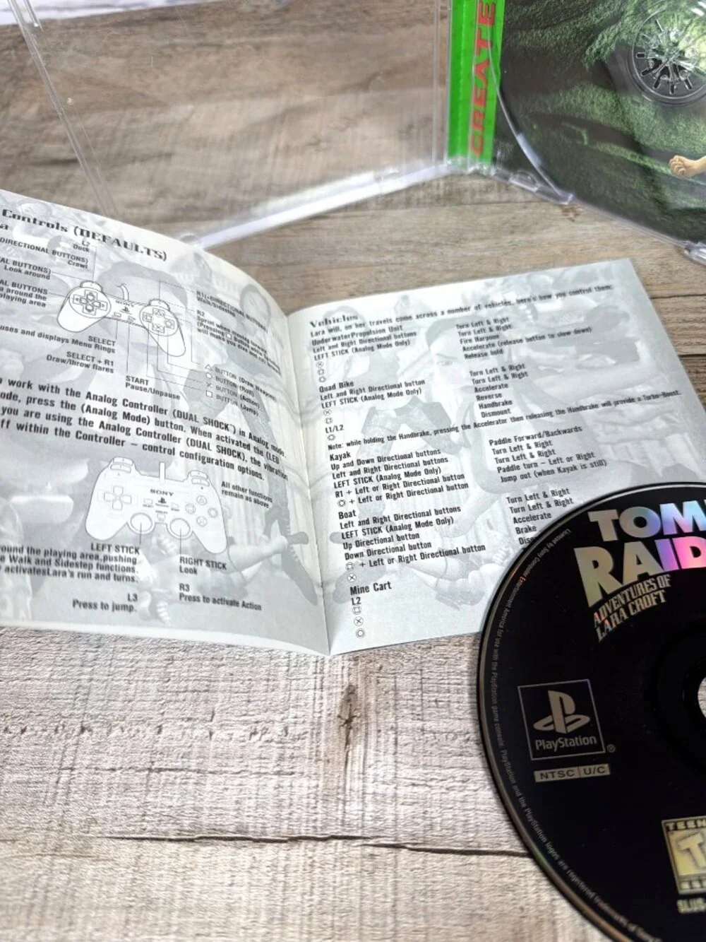 Vintage Tomb Raider III Adventure Lara Croft PlayStation PS1 Video Manual Tested